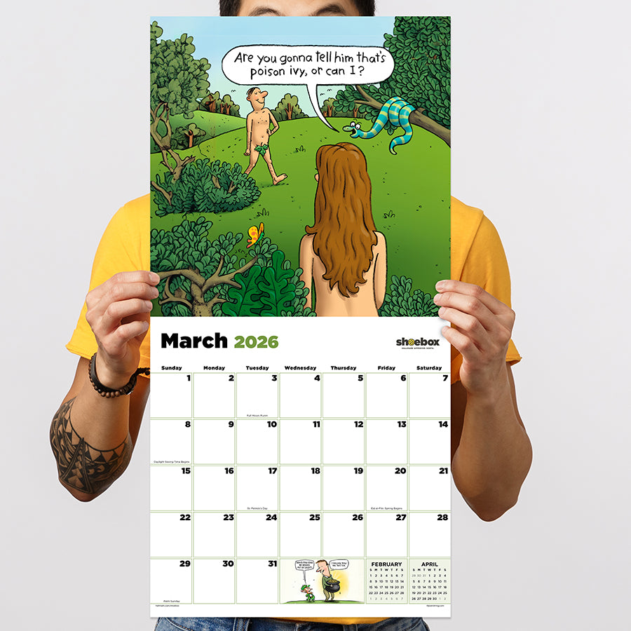 2026 Shoebox Wall Calendar - 0