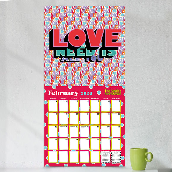 2026 The Beatles: Yellow Submarine Wall Calendar