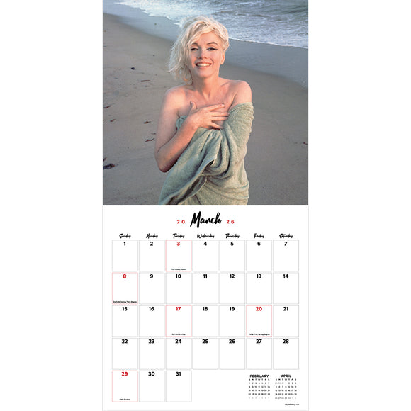2026 Marilyn Monroe Wall Calendar