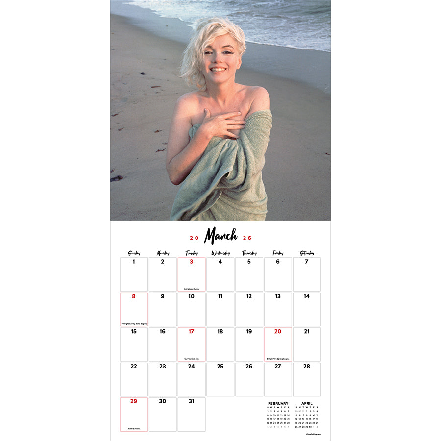 2026 Marilyn Monroe Wall Calendar
