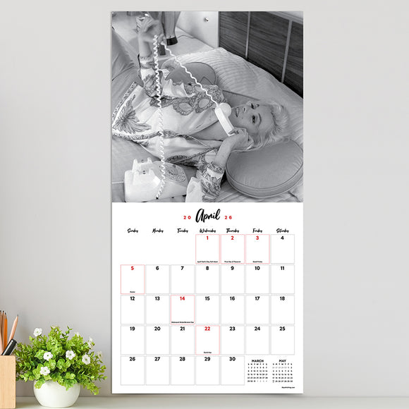 2026 Marilyn Monroe Wall Calendar