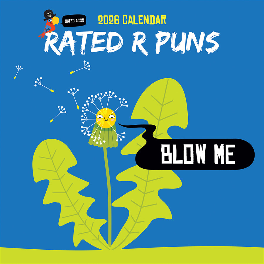 2026 Rated R Puns Wall Calendar