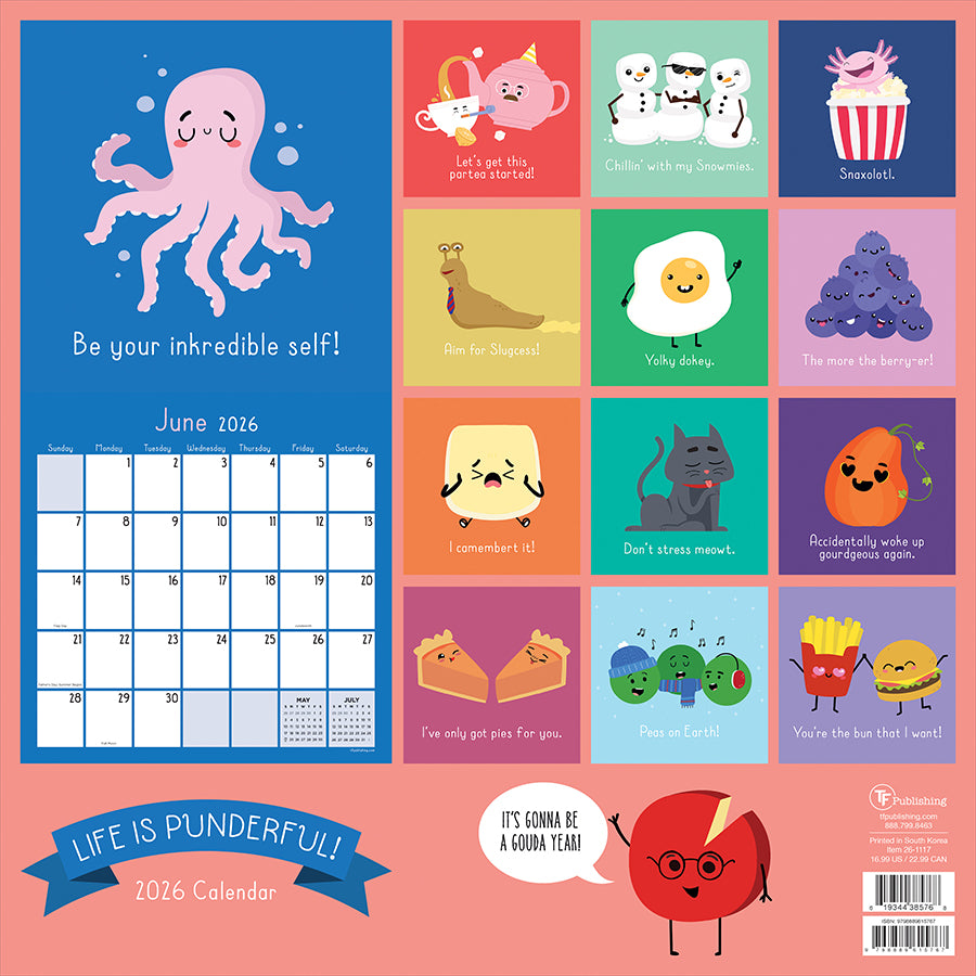 2026 Puns of Fun Wall Calendar