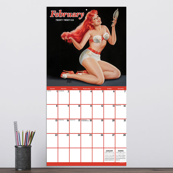 2026 PinUps Wall Calendar