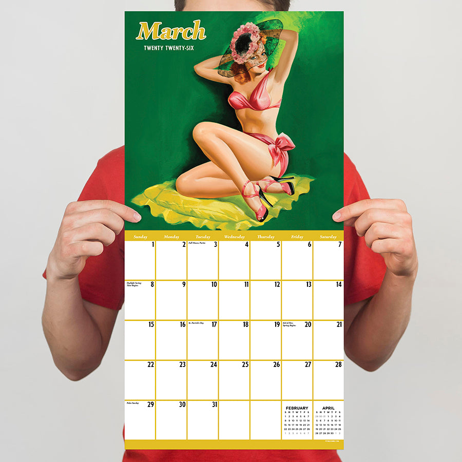 2026 PinUps Wall Calendar - 0