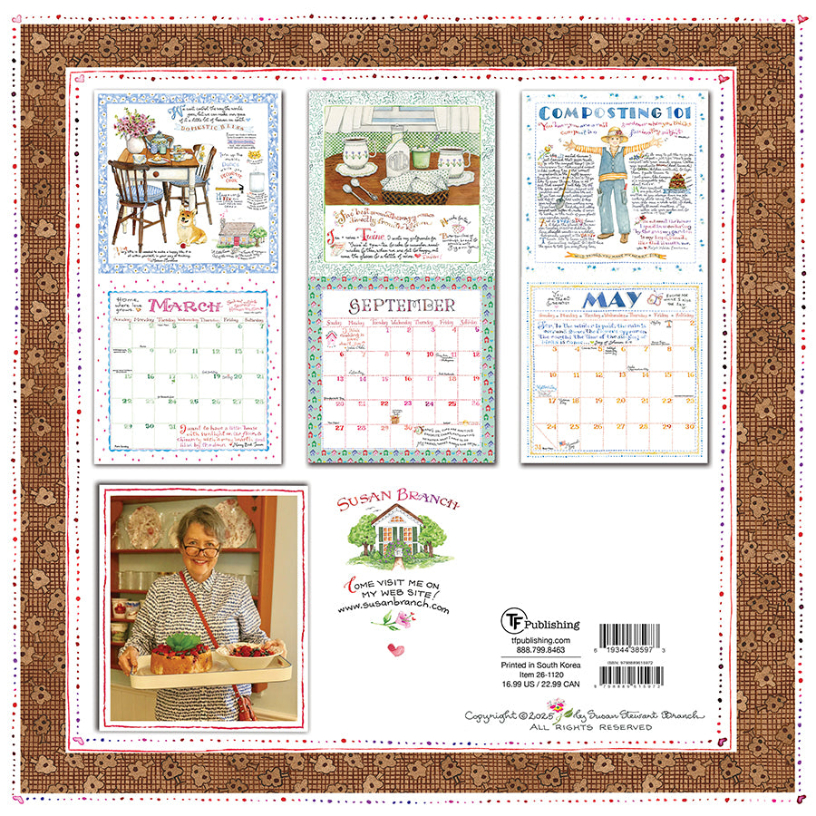 2026 Susan Branch Wall Calendar