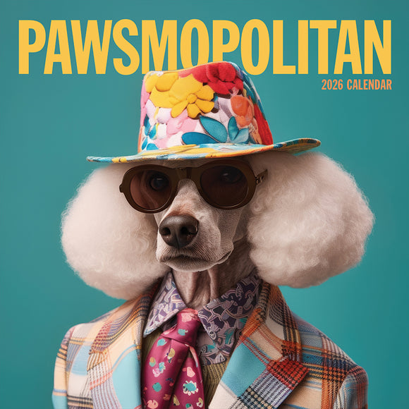 2026 Pawsmopolitan Wall Calendar