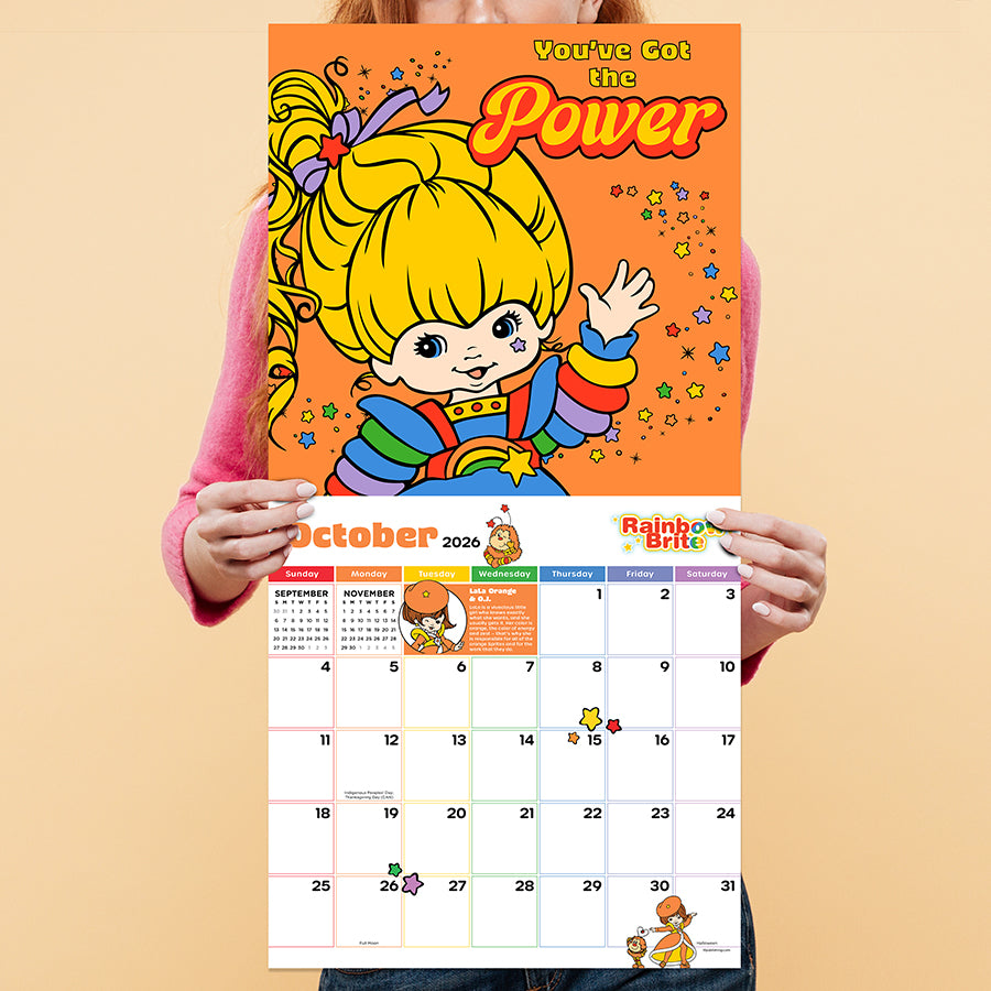 2026 Rainbow Brite Wall Calendar - 0