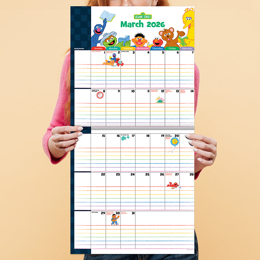 2026 Sesame Street: Monster Sized Family Planner - 0