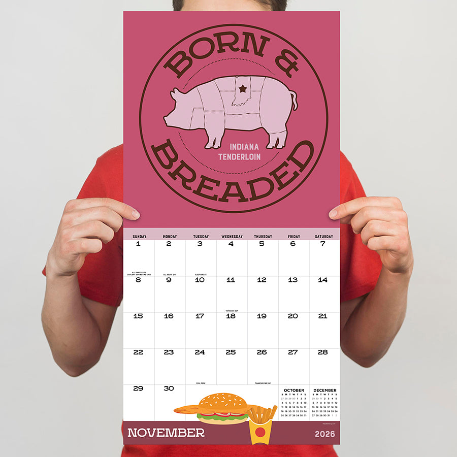 2026 Home: Indiana Wall Calendar - 0
