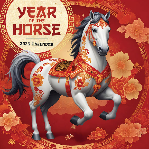 2026 Year of the Horse Wall Calendar