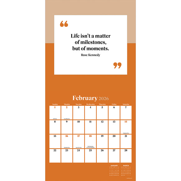 2026 Inspire Wall Calendar