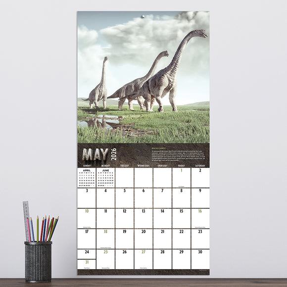 2026 Dinosaurs Wall Calendar