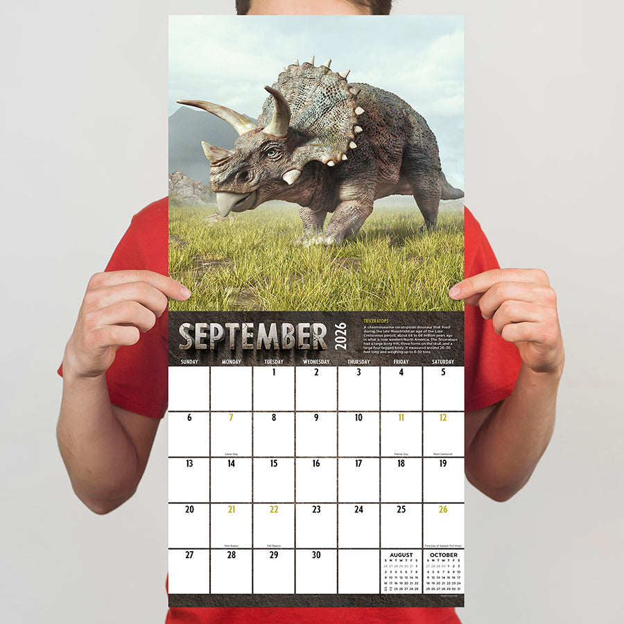 2026 Dinosaurs Wall Calendar - 0