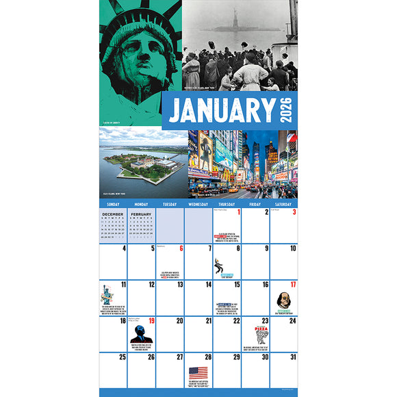 2026 HBD USA-250 Years! Wall Calendar