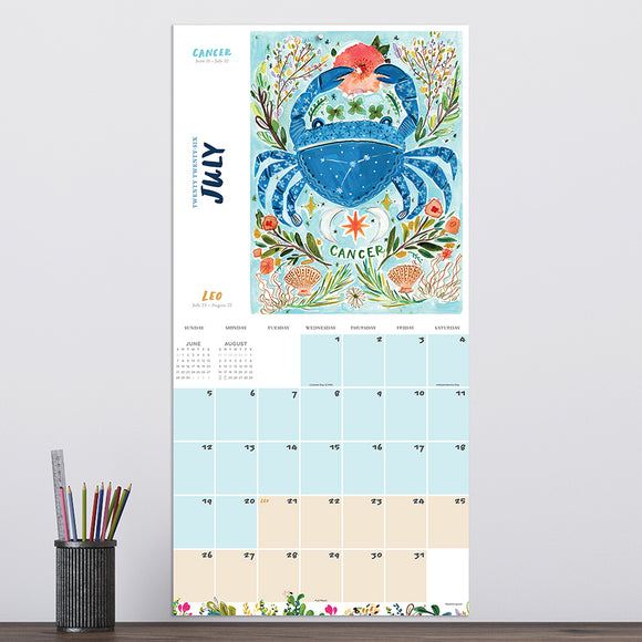 2026 Zodiac Wall Calendar