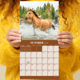 2026 Horses Mini Calendar - 0