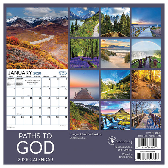 2026 Paths to God Mini Calendar