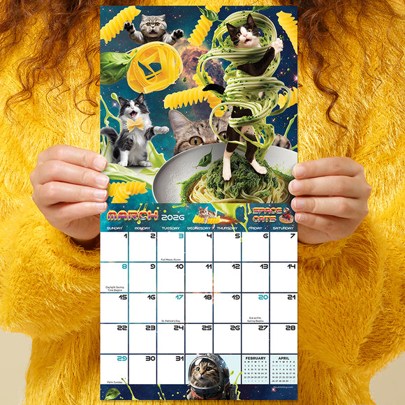 2026 Space Cats Mini Calendar