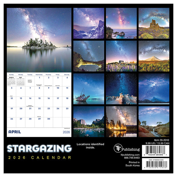 2026 Stargazing Mini Calendar