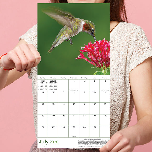 2026 Backyard Birds Mini Calendar