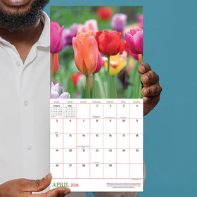 2026 Flowers Mini Calendar - 0