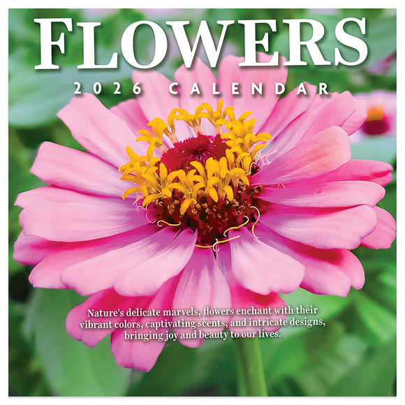 2026 Flowers Mini Calendar