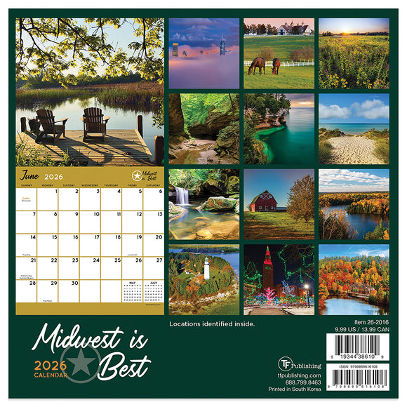 2026 Midwest Is Best Mini Calendar