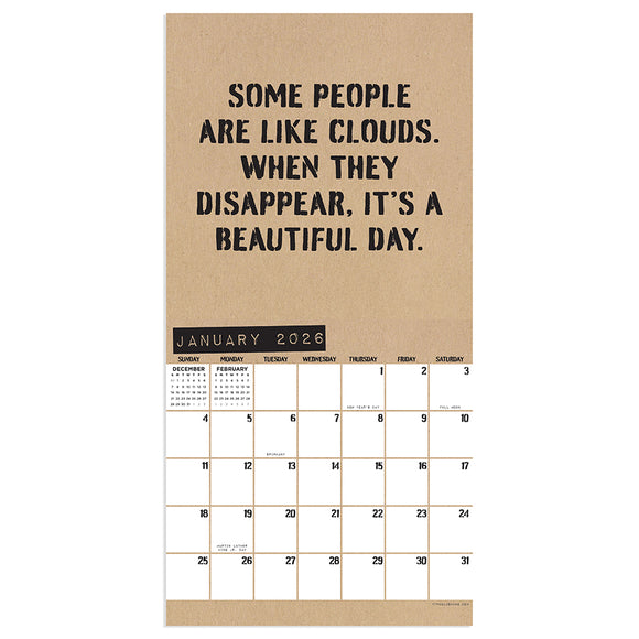 2026 Anti-Affirmations & Sarcasm Mini Calendar