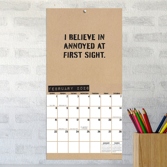 2026 Anti-Affirmations & Sarcasm Mini Calendar