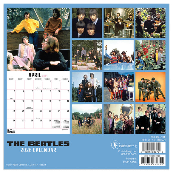 2026 The Beatles Mini Calendar