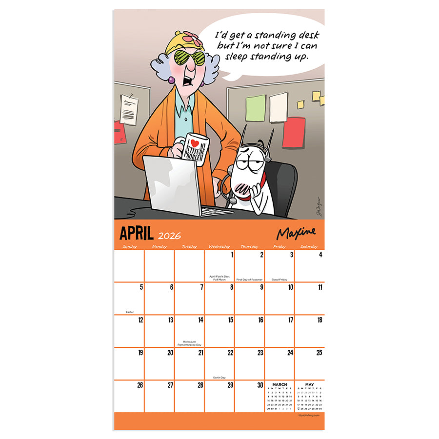 2026 Maxine Mini Calendar
