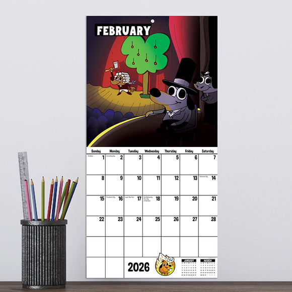2026 THIS IS FINE Mini Calendar