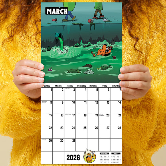 2026 THIS IS FINE Mini Calendar