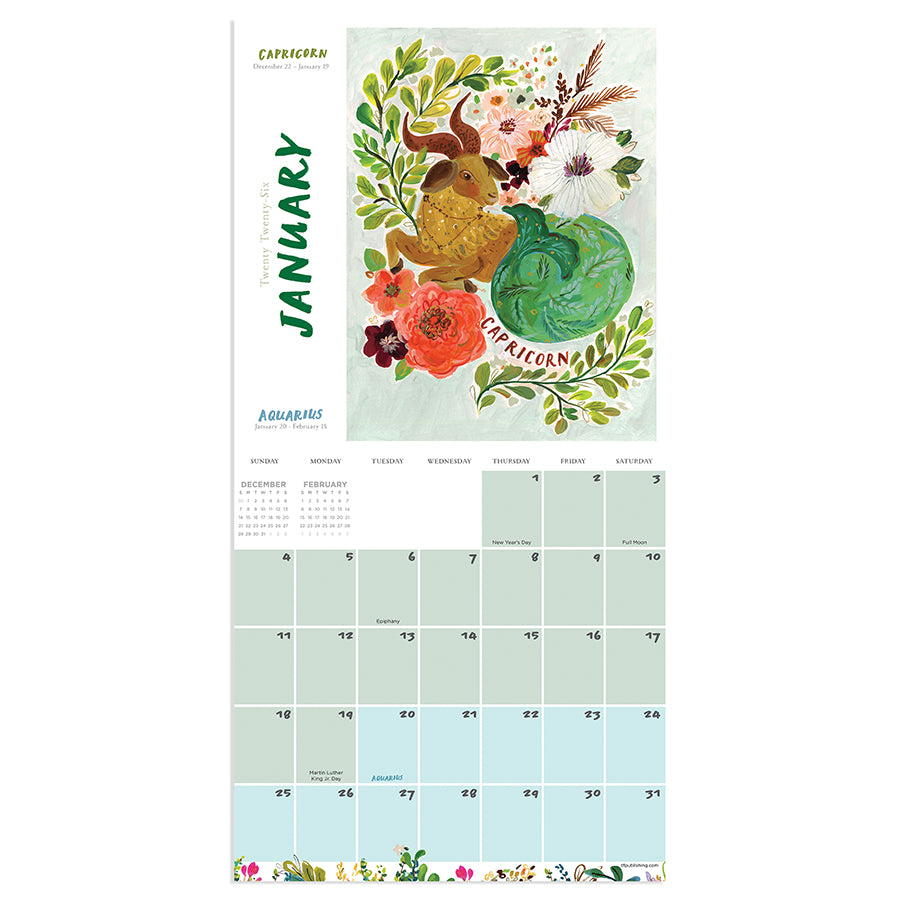 2026 Zodiac Mini Calendar