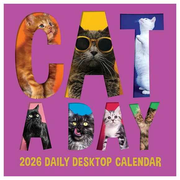 2026 Cat A Day Daily Desktop Calendar