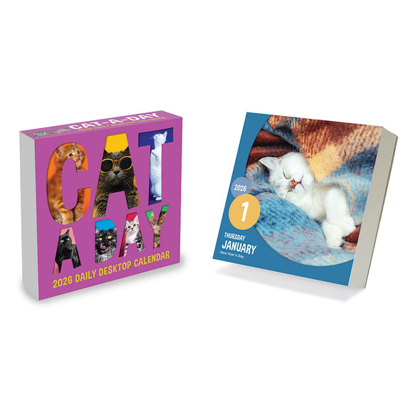 2026 Cat A Day Daily Desktop Calendar