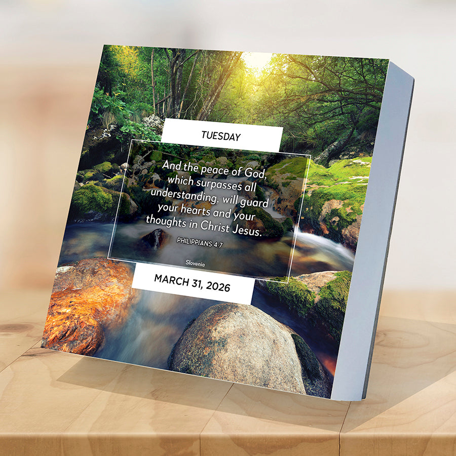 2026 Daily Verse Daily Desktop Calendar