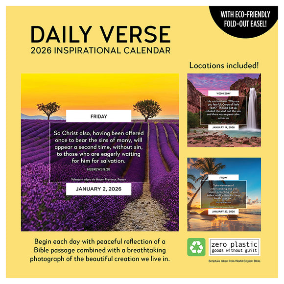 2026 Daily Verse Daily Desktop Calendar