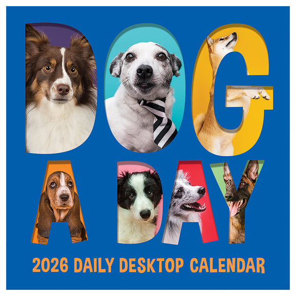 2026 Dog A Day Daily Desktop Calendar