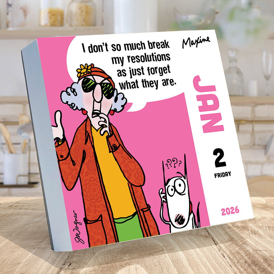 2026 Maxine Daily Desktop Calendar - 0