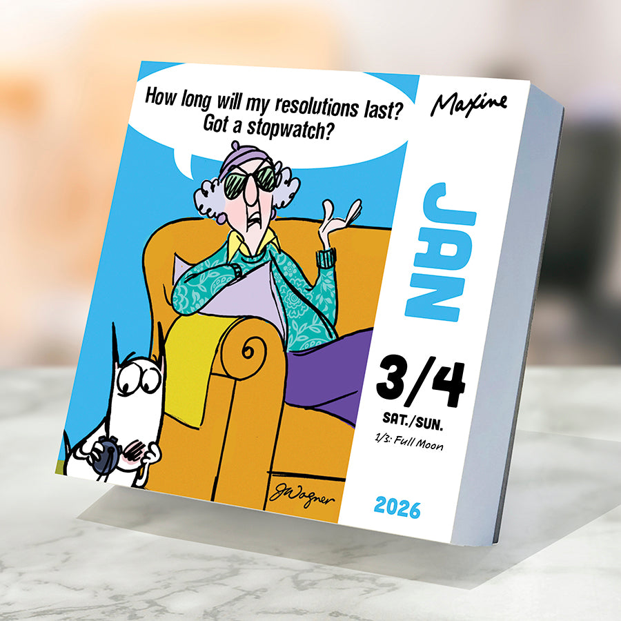 2026 Maxine Daily Desktop Calendar