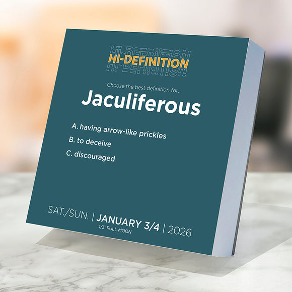 2026 Daily Word Puzzle Daily Desktop Calendar