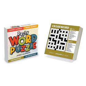 2026 Daily Word Puzzle Daily Desktop Calendar