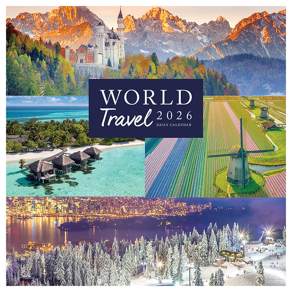 2026 World Travel Daily Desktop Calendar