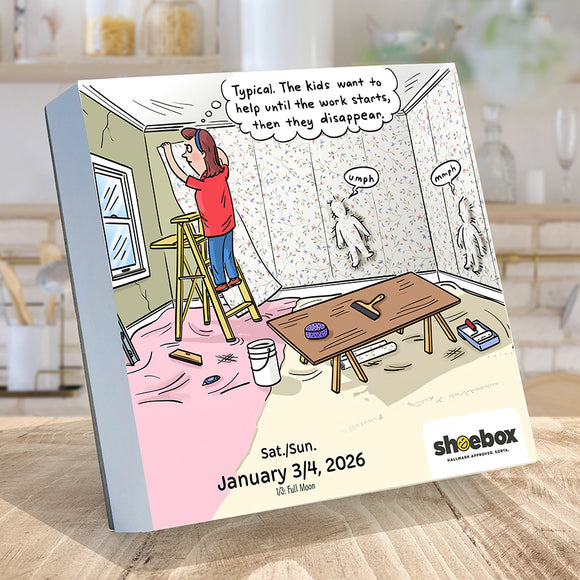 2026 Shoebox Daily Desktop Calendar