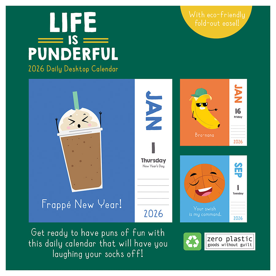 2026 Puns of Fun Daily Desktop Calendar