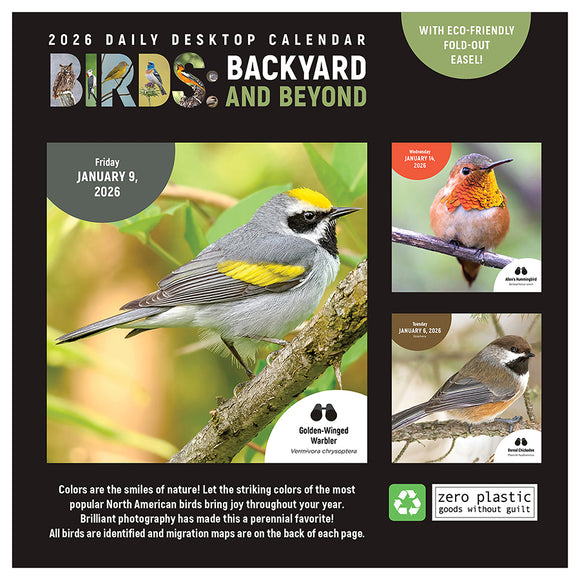 2026 Birds: Backyard & Beyond Daily Desktop Calendar