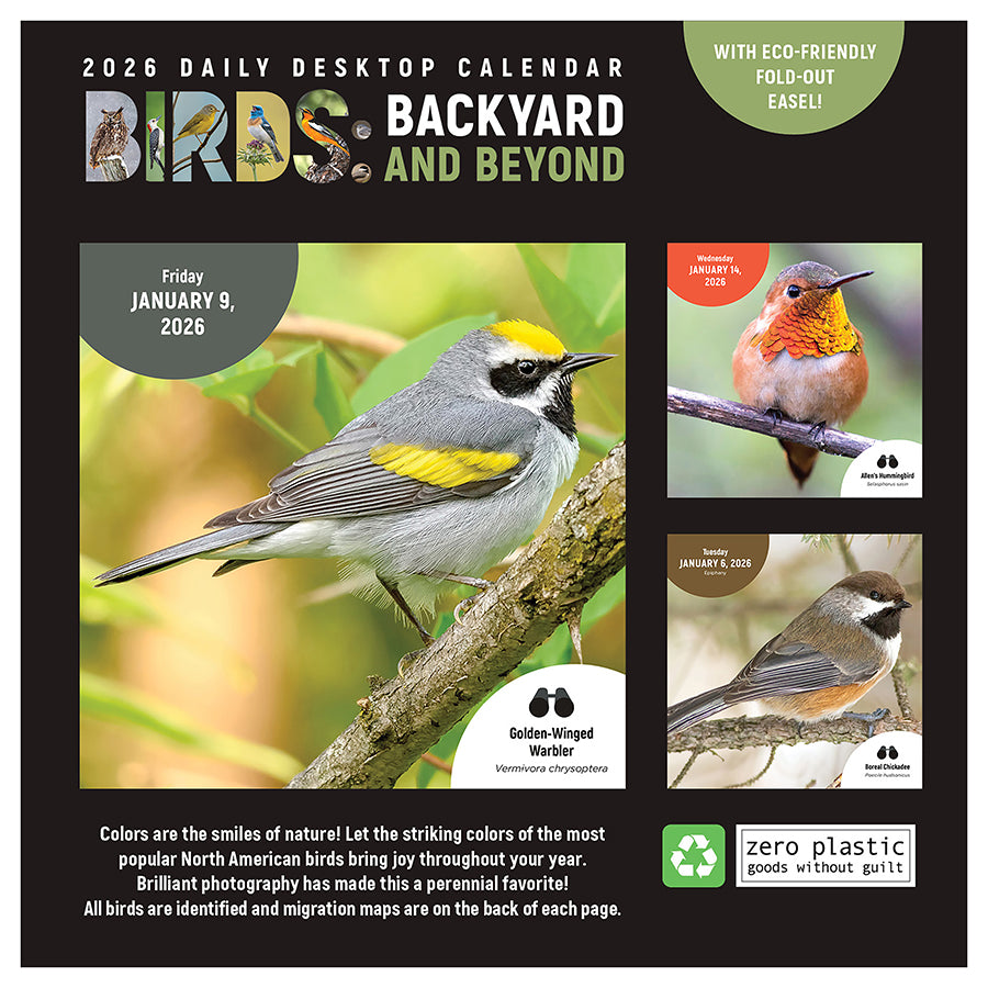 2026 Birds: Backyard & Beyond Daily Desktop Calendar