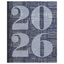 2026 Basket Weave Blue Medium Monthly Planner-8